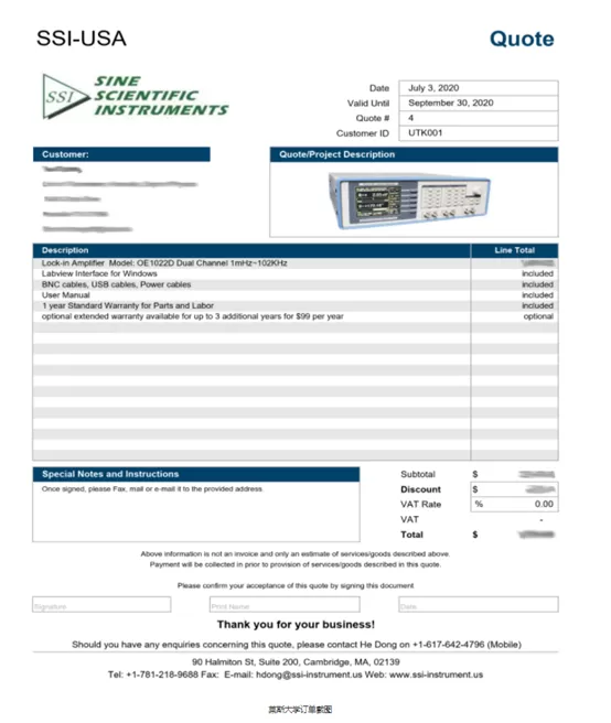 SSI Receives Order from Rice University SSI Receives Order from Rice University