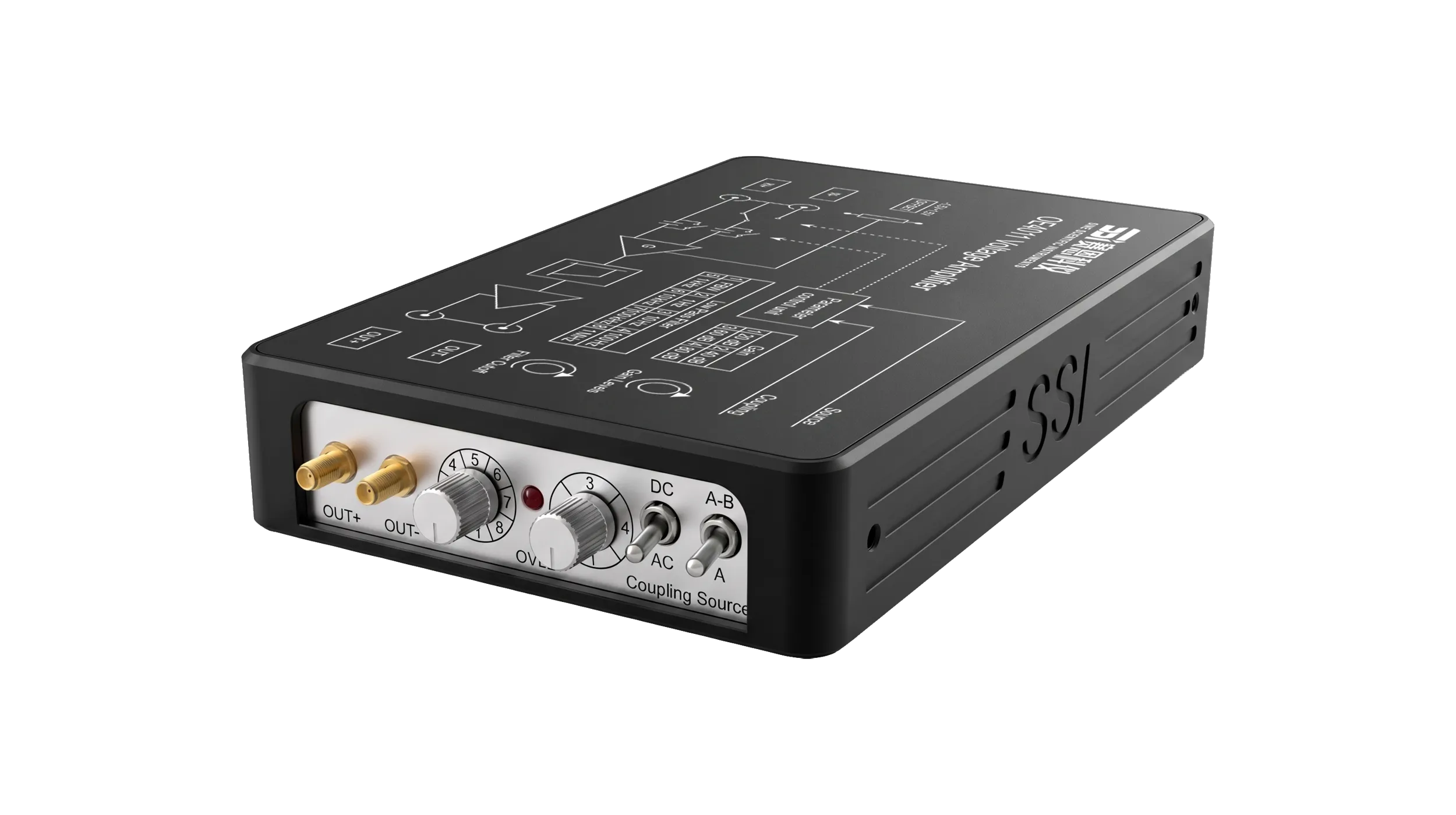 the ultra-compact OE4011 pre-amplifier with high-performance low-noise FET-Input. 